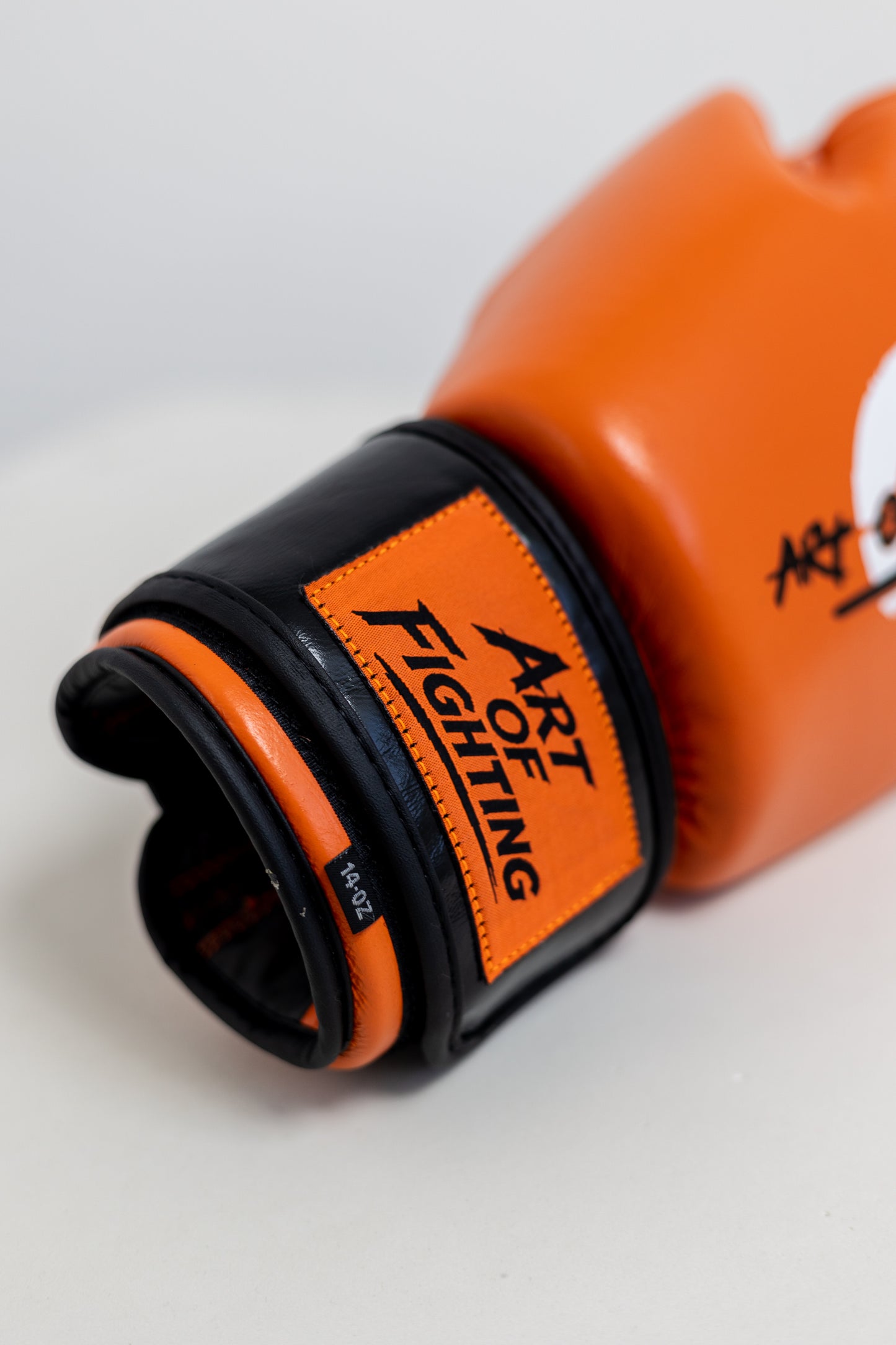 Premium Leather Muay Thai Gloves (Orange)