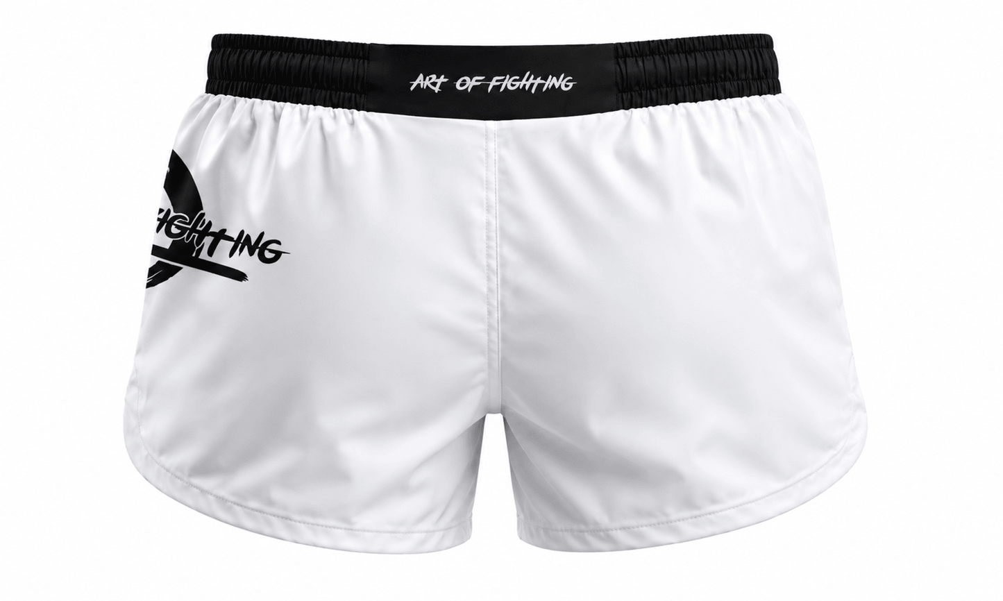 MMA/BJJ Shorts 2.0 White HIGH CUT