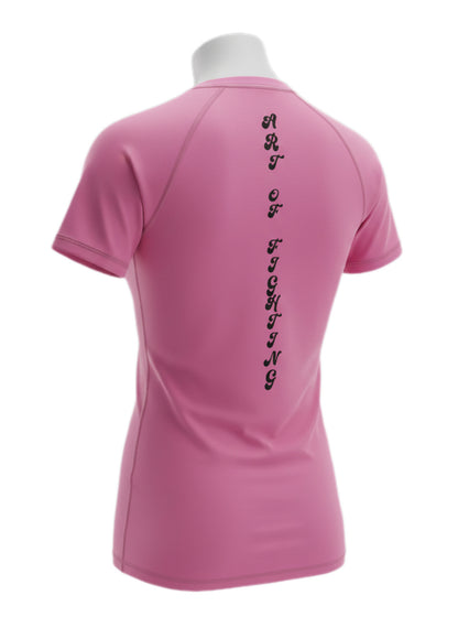 Ladies Pink Rashguard