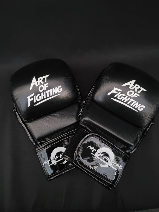 Art of Fighting – MMA Sparring Gloves (Black Matt / Black Gloss)