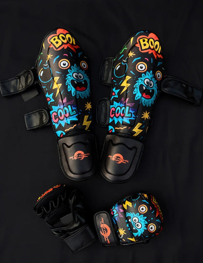 Kids Set MMA gloves & Shin Guards
