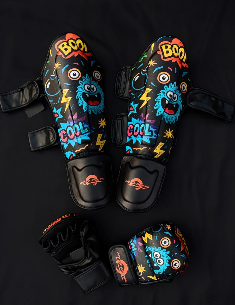 Kids Set MMA gloves & Shin Guards