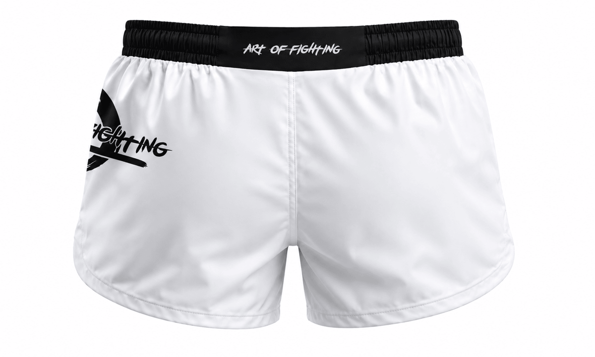 MMA/BJJ Shorts 2.0 White HIGH CUT